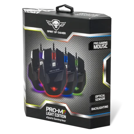 Mouse Gaming Spirit of Gamer Pro-M8 Light Edition 3500DPi Optic 7 Butoane Multicolor