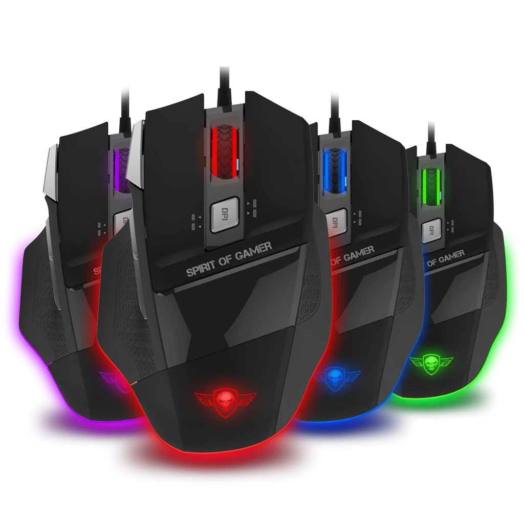 Mouse Gaming Spirit of Gamer Pro-M8 Light Edition 3500DPi Optic 7 Butoane Multicolor thumb