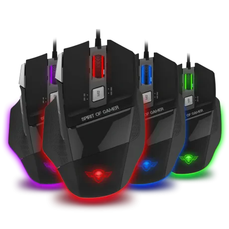 Mouse Gaming Spirit of Gamer Pro-M8 Light Edition 3500DPi Optic 7 Butoane Multicolor
