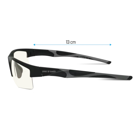 Ochelari Gaming cu Protectie Spirit of Gamer Pro Retina AntiBlue/UV Negru