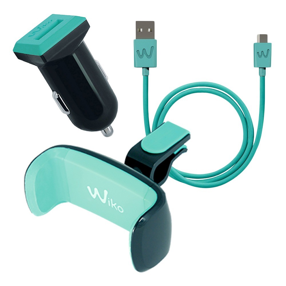 Pachet Suport Auto Wiko si Cablu Date Micro Usb cu Incarcator Auto Universal thumb