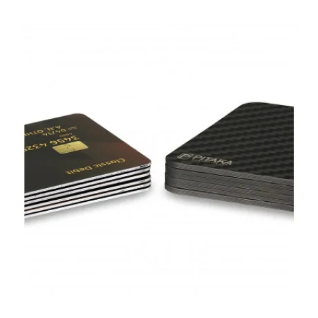 Portofel Magnetic Pitaka MagEZ Modular Fibra Negru