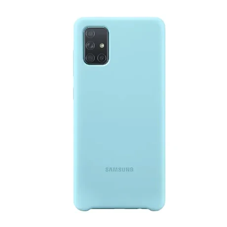 Samsung Husa Originala  Galaxy A71 Silicon Cover Albastru