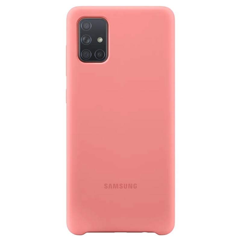 Samsung Husa Originala pt. Galaxy A71 Silicon Cover Roz thumb