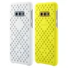 Set Husa Cover Samsung Pattern pentru Samsung Galaxy S10e Alb - Galben