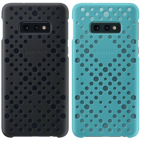 Set Husa Cover Samsung Pattern pentru Samsung Galaxy S10e  Negru si Verde