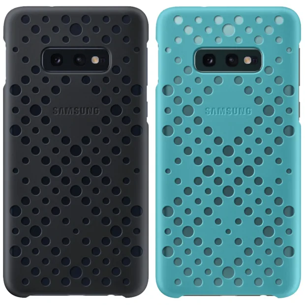 Set Husa Cover Samsung Pattern pentru Samsung Galaxy S10e  Negru si Verde
