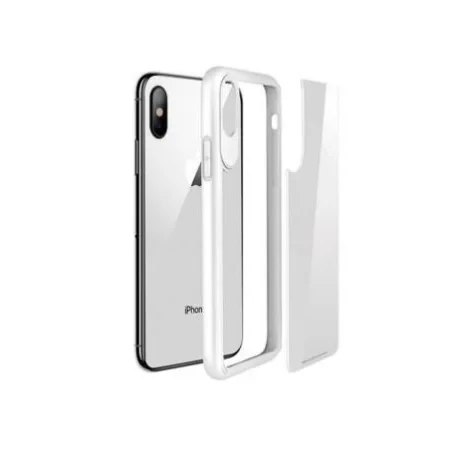 Husa sticla  Hoco Zero Point pentru iPhone X/XS Alb