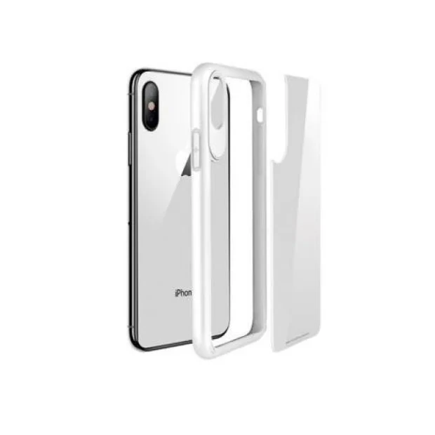 Husa sticla  Hoco Zero Point pentru iPhone X/XS Alb