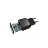 Set Incarcator Retea Cellularline 5W+Cablu Date Micro Usb 1m Negru