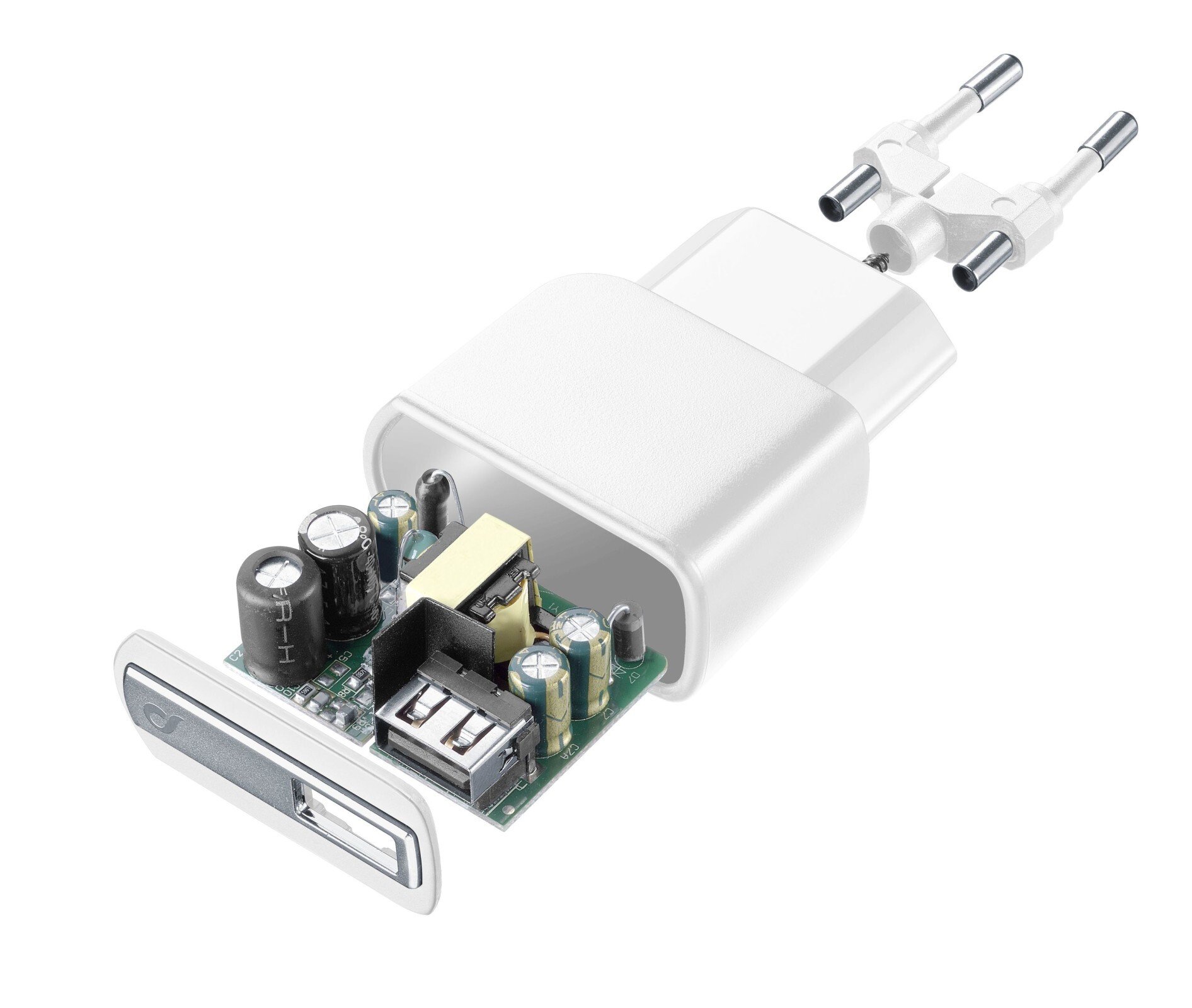 Set Incarcator Retea Cellularline QC 3.0 10W+Cablu Date Micro Usb 1m Alb thumb