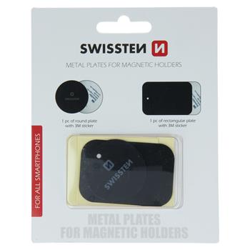 Set Sticker Swissten pentru Suport Magnetic Negru thumb
