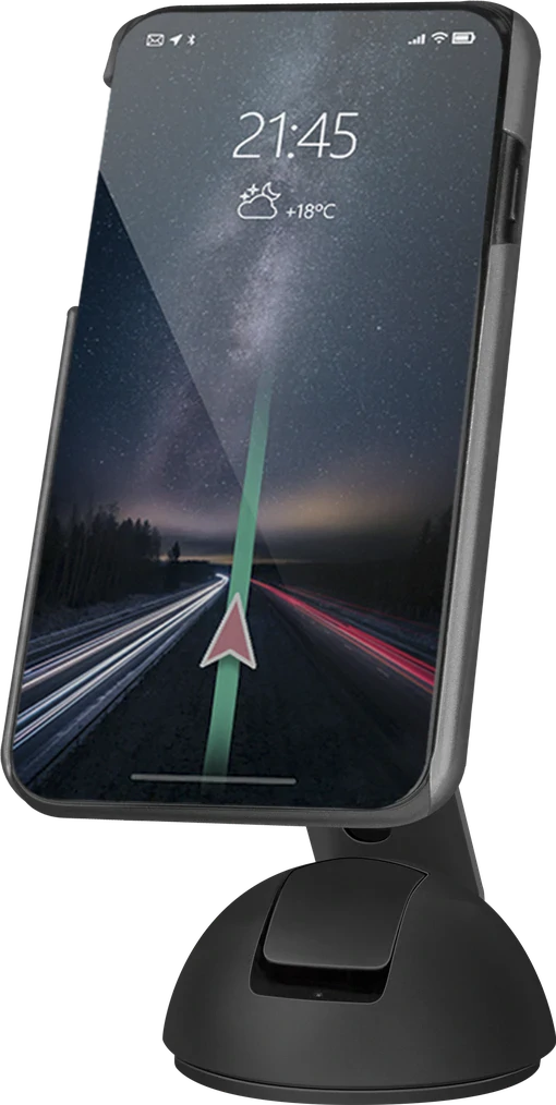 Suport Auto Defender CH-110 Magnetic cu Ventuza Negru thumb