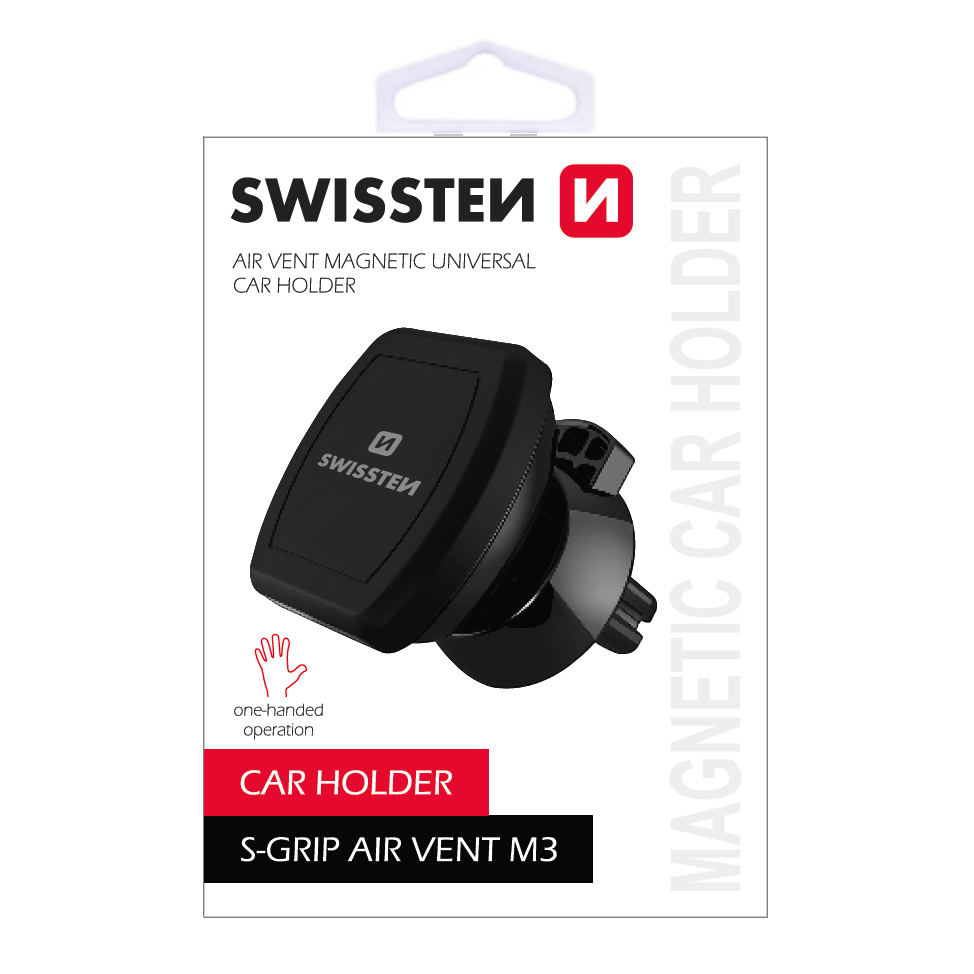 Suport Auto Swissten S-GRIP AV-M3 Air Vent Negru thumb