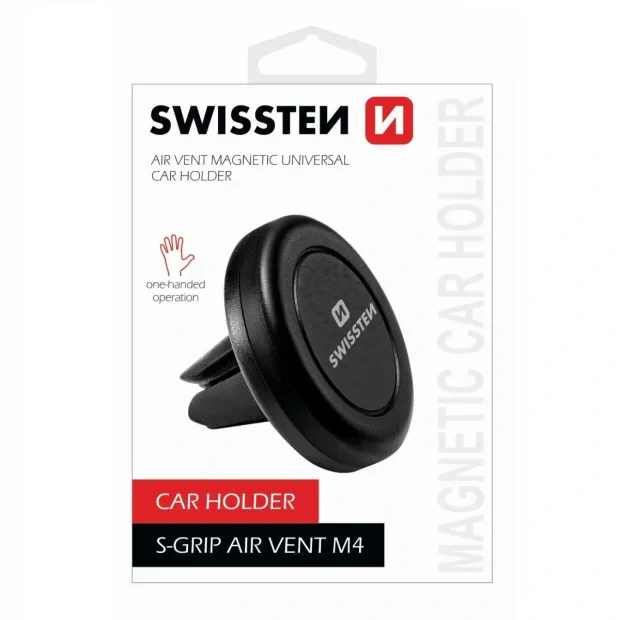 Suport Auto Swissten S-GRIP AV-M4 Magnetic Air Vent Negru