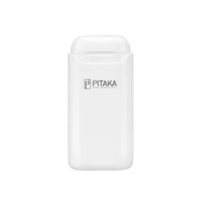 Suport Dock Incarcare Pitaka AirPolPal Wireless pentru Apple Airpods 1/2 1200mAh Alb