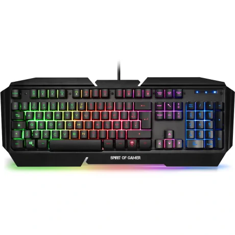 Tastatura Gaming Spirit of Gamer PRO-K5 Gaming RGB Qwerty Semi Mecanic Negru